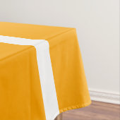 Helle, moderne, goldgelbe, weiße Farbstreifen Tischdecke (Beispiel)