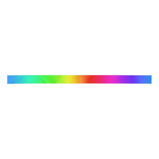 Helle, moderne Regenbogenfarben Satinband (Vorderseite)