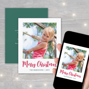 Helle moderne Schrift Frohe Weihnachten Minimales