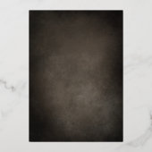 Helle moderne Sonnenblume Gelb Rustikale Hochzeit Folieneinladung (Rückseite)