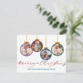 Helle Moderne Weihnachtsschmuck 4 Foto Weihnachten (Stehend Vorderseite)