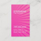 Helle moderne Yoga-Visitenkarten Visitenkarte (Rückseite)