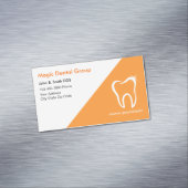 Helle, moderne Zahnarztbüros-Visitenkarten Magnetische Visitenkarte (Beispiel)