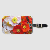 Helle Mohnblumen Gepäckanhänger (Vorderseite (Horizontal))