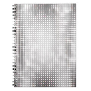 Helle Mosaik: Glänzendes Grau Abstract. Notizblock