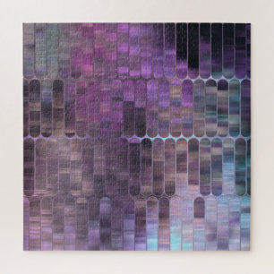 Helle Mosaik: Mehrfarbige Glänzende Abstrakt. Puzzle