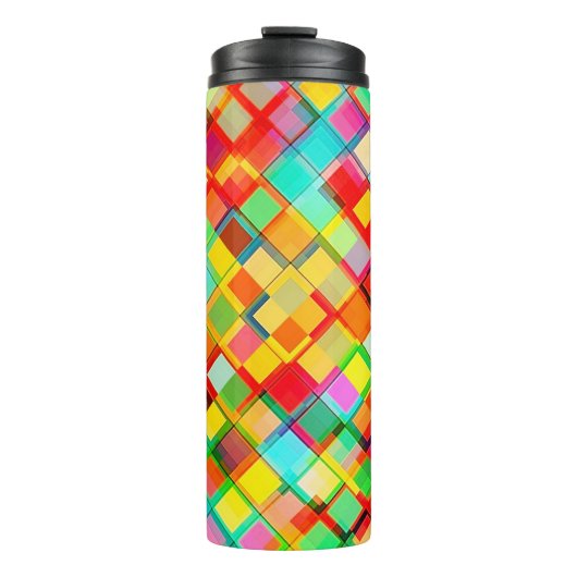 Helle Mosaikstrümpfe Thermosbecher (Vorderseite)