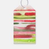 Helle Multi Watercolor Splash Weihnachten Geschenkanhänger (Vorderseite)