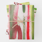 Helle Multi Watercolor Splash Weihnachten Geschenkpapier Set (Beispiel)