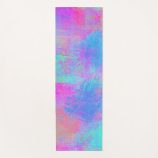 Helle Multicolor-Splash Yogamatte (Vorderseite)