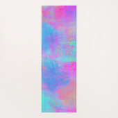 Helle Multicolor-Splash Yogamatte (Rückseite)