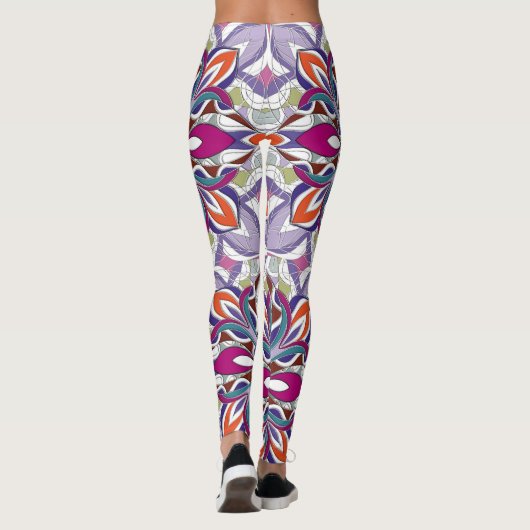 Helle Multicolor Summer Sport Leggings (Rückseite)