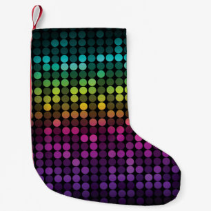 Helle Multicolor Vintage Abstrakte Kunst Kleiner Weihnachtsstrumpf