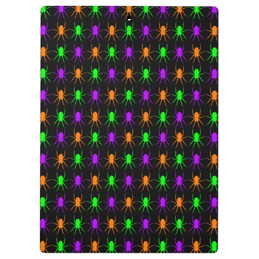 Helle Multispinnen auf schwarz Klemmbrett (Rückseite)