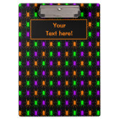 Helle Multispinnen auf schwarz Klemmbrett (Vorderseite)