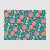 Helle Muscheln und Algenmuster Seidenpapier (Vorderseite)