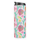 Helle Muscheln und Algenmuster Thermosbecher (Nach rechts gedreht)