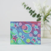 Helle Nachtpostkarte Postkarte (Stehend Vorderseite)