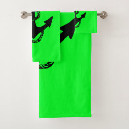 Helle nautische ANCHOR + ROPE | Badhandtuch Set