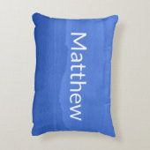 Helle Navy Ombre mit Namen der Kinder Dekokissen (Rückseite(Vertikal))