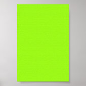 Helle Neon Chartreuse Gree Hintergrund auf einem P Poster (Vorne)