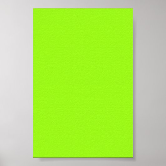 Helle Neon Chartreuse Gree Hintergrund auf einem P Poster (Vorne)