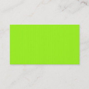 Helle Neon Chartreuse Green Business Card Visitenkarte