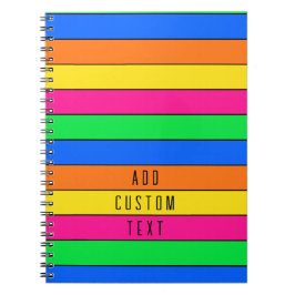 HELLE NEON FLUORO FARBEN PINK GELBE ORANGE LINIEN NOTIZBLOCK