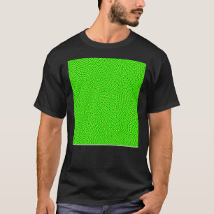 Helle Neon Green Optical Illusion Dots Sleeveles T-Shirt