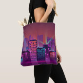 Helle Neon Nacht City, Vintag. Tasche (Von Nahem)
