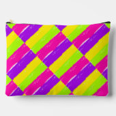 Helle Neon Paint Brush Strokes | Zubehörtasche (Vorderseite)
