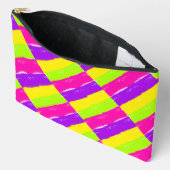 Helle Neon Paint Brush Strokes | Zubehörtasche (Offen)