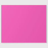Helle Neon Pink Vibrand Solid Color Geschenkpapier (Flach)