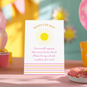 Helle Neon Sonnenschutzstreifen sonnige Bücher für Begleitkarte