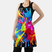 Helle Neon Splashes im Abstrakten Kunststil Schürze (InSitu)