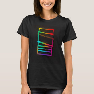 Helle Neon Typografie - Fett Text Design T-Shirt