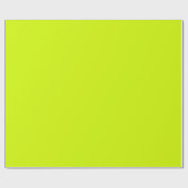 Helle Neon Yellow Green Chartreuse Solid Color Geschenkpapier (Flach)