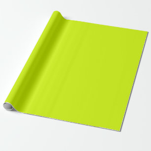 Helle Neon Yellow Green Chartreuse Solid Color Geschenkpapier
