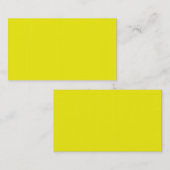 Helle Neongelbe Visitenkarte (Vorne/Hinten)