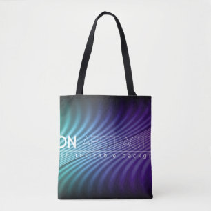 Helle Neonlinien Hintergrund mit 80er-Stil1980, 8 Tasche