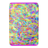 Helle Neonmuster Print Badematte (Vorderseite Vertikal)