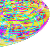 Helle Neonmuster Print Schneidebrett (Ecke)