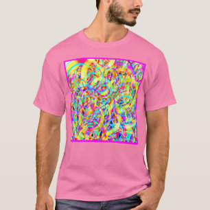 Helle Neonmuster Print T-Shirt