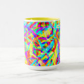 Helle Neonmuster Print Tasse (Zentrum)