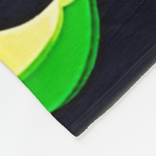 Helle Obstsammlung Fleecedecke (Ecke)