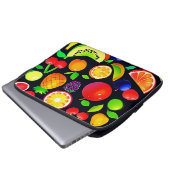 Helle Obstsammlung Laptopschutzhülle (Vorne Knopf)