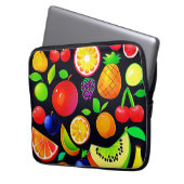 Helle Obstsammlung Laptopschutzhülle (Vorderseite Links)
