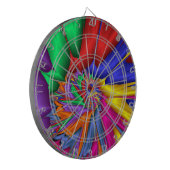 Helle One Fraktal Spiral Dart Board Dartscheibe (Vorderseite Links)