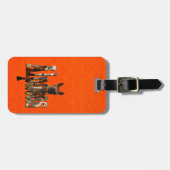 Helle Orange Alpaca, Gepäckanhänger (Vorderseite horizontal)