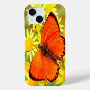 Helle Orange Butterfly Gelbe Blumen Case-Mate iPhone Hülle